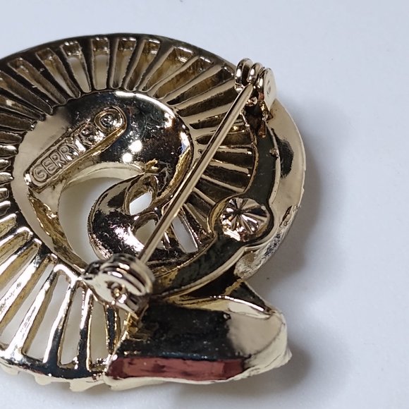 Vintage Metal Nautilus Shell Brooch - Picture 12 of 14